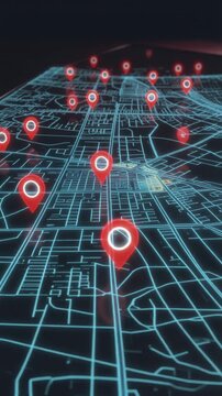 ity map hologram projected from smartphone