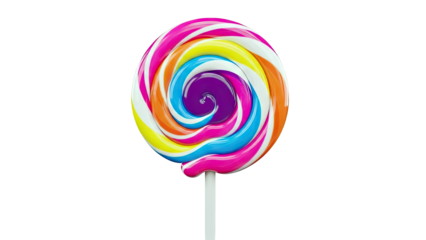 Colorful Swirl Lollipop