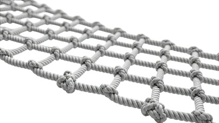 Close-up of a Gray Rope Net