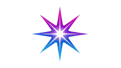 Abstract Starburst with Gradient and Sparkles