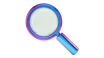 Iridescent Magnifying Glass