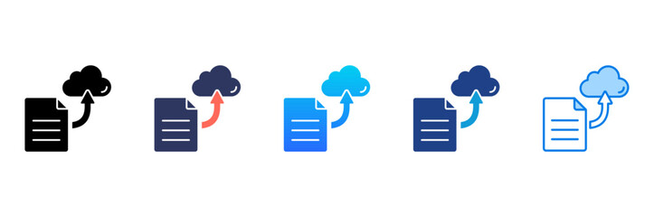 Data Export Consistent and versatile vector icons illustrating essential concepts in various styles
