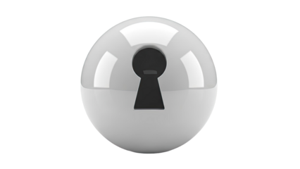 Shiny Sphere with a Keyhole