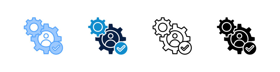 Obraz premium Skill Multiple Style Icon Set Collection 