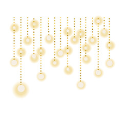 Luxury gold string light ornament 