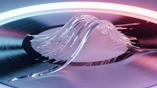 Abstract flowing wave design