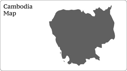 Obraz premium Cambodia Map World Map Illustration