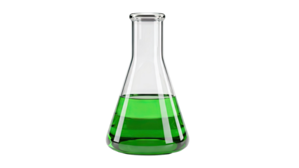 Erlenmeyer Flask with Green Liquid