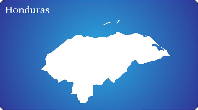 Honduras Map World Map Illustration