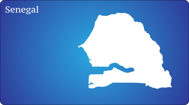 Senegal Map World Map Illustration