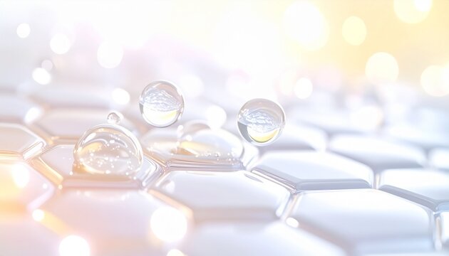 美容成分が広がる肌表面のミクロ世界 ジェネレーティブAI