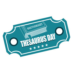 National Thesaurus Day label