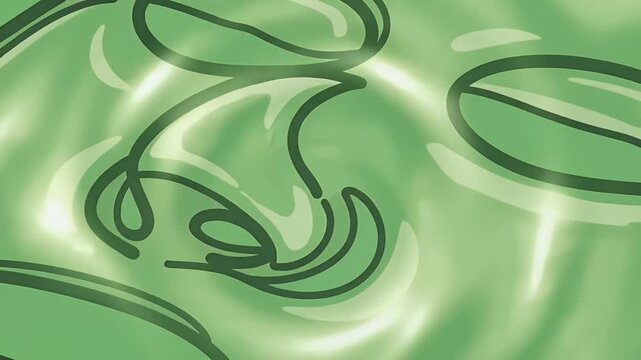 Pixel Art Face Mask on Green Background Motion Graphic