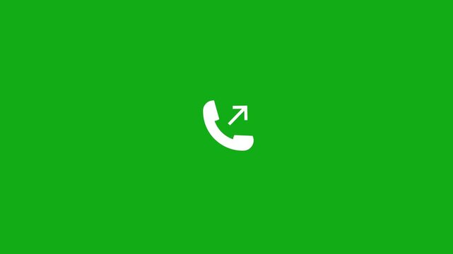 outgoing call phone icon with upward arrow, symbolizing dial, call forward, contact connection, customer support, telecom service, mobile communication, modern flat UI design, isolated