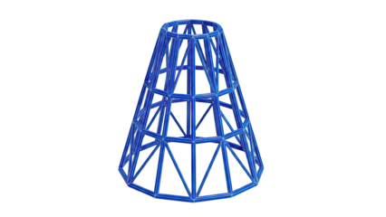 Blue lattice cone structure