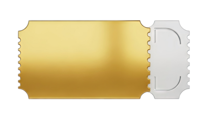 Blank Gold and Silver Ticket