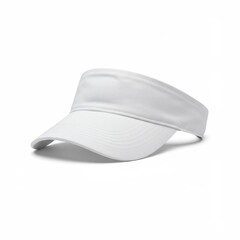 Stylish White Visor Hat for Outdoor Activities, Perfect for Sports and Sun Protection, Ideal for Fashionable Summer Looks and Athletic Wear, white background