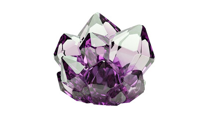Purple Amethyst Crystal Cluster
