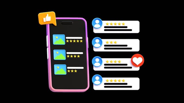 3D Comments with smartphone | Alpha Channel