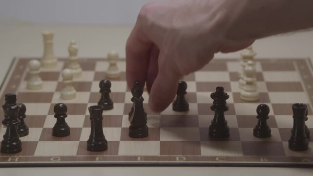 Standard piece development during the Grob's Attack. Moving the black bishop to e6 to develop it and capture the center. Developing a strategic plan to respond to the white player.
