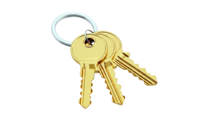 Three Golden Keys on a Silver Keyring