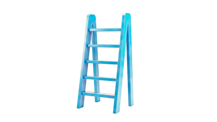 Blue A-Frame Ladder