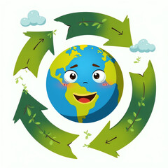 green earth with the earth