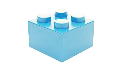 Obraz premium Single Blue Lego Brick