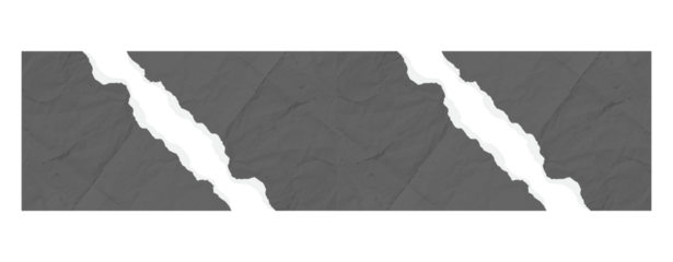 Vintage torn Kraft Paper Texture Strip with Rough Edges