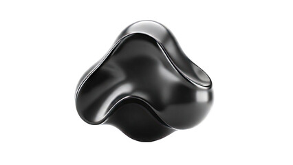 Abstract Black Organic Form