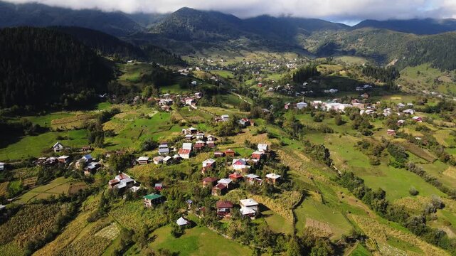 The village of Ghorjomi, a muslim majority village in Adjara, Khulo, Georgia, Caucasus, Europe