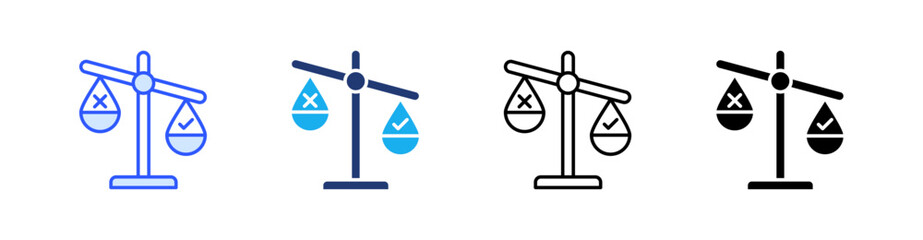 Morality Multiple Style Icon Set Vector 