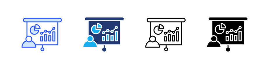 Training Multiple Style Icon Set Vector 