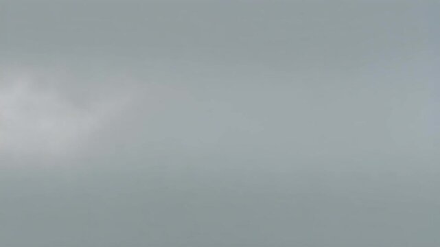 Dense White Vapor Drifting Horizontally with Alpha Channel