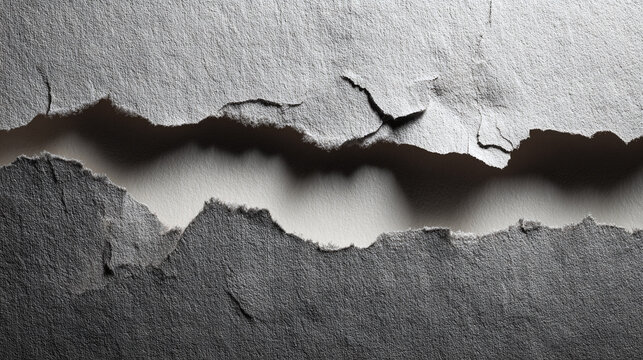 Torn paper revealing the light, creating a dramatic visual effect