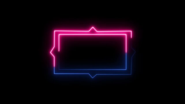 Futuristic HUD Head up display interface template with basic geometry line element.