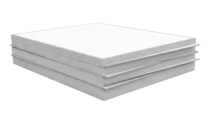 Stack of blank white books
