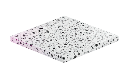 Terrazzo Patterned Surface with Gradient Edge