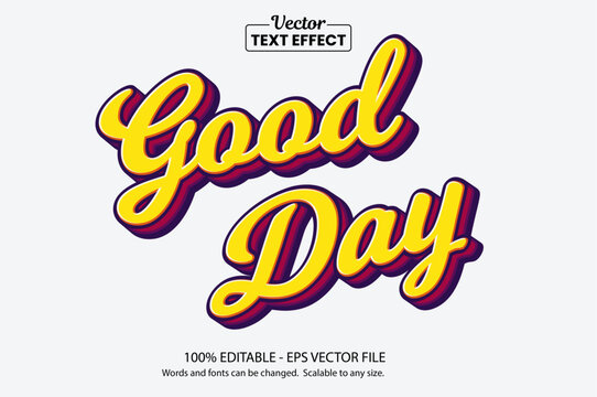 Yellow Retro Script Editable Text Effect - Vintage 70s Style