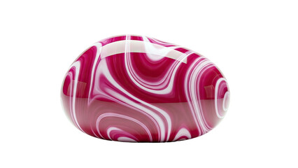 Swirling Pink and White Object