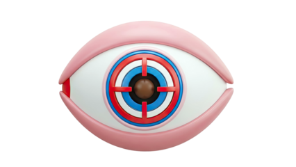 Stylized Eye with Target Reticle