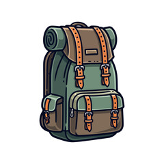 Stylish and Practical Green Backpack Designed for Travel and Outdoor Adventures