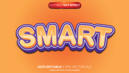 3d text effect smart theme