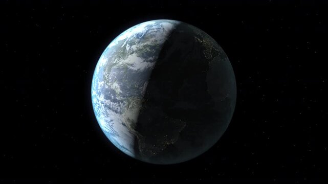 Location and map of Iceland on the surface of the earth at night.