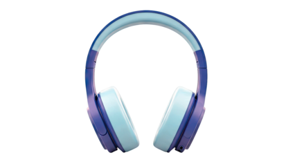 Blue and Light Blue Over-Ear Headphones