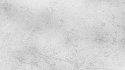 コンクリートや漆喰、石壁や土壁、または塗装された壁などの表面が風化や経年劣化などで掠れや剥がれ、傷がある状態をイメージした画像素材　背景・テクスチャー　16:9・8K UHDサイズ（7680 x 4320）ライトグレー・灰色・ホワイト系