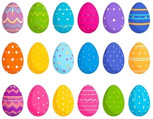 Colorful Easter eggs