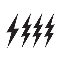 lightning bolt icon vector, Bolt, power, thunder, charge, storm symbol
