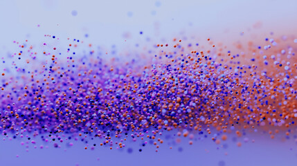 conceptual. Abstract data visualization as a colorful particle cloud, representing modern tech concepts. product launch decks.