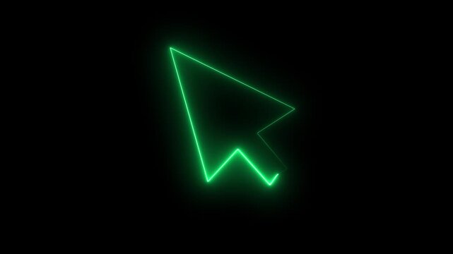 Animation of a mouse cursor in the shape of a pointer with a click, then a double click with the appearance of a circle on the impact of each click (alpha channel) nion gerin colur